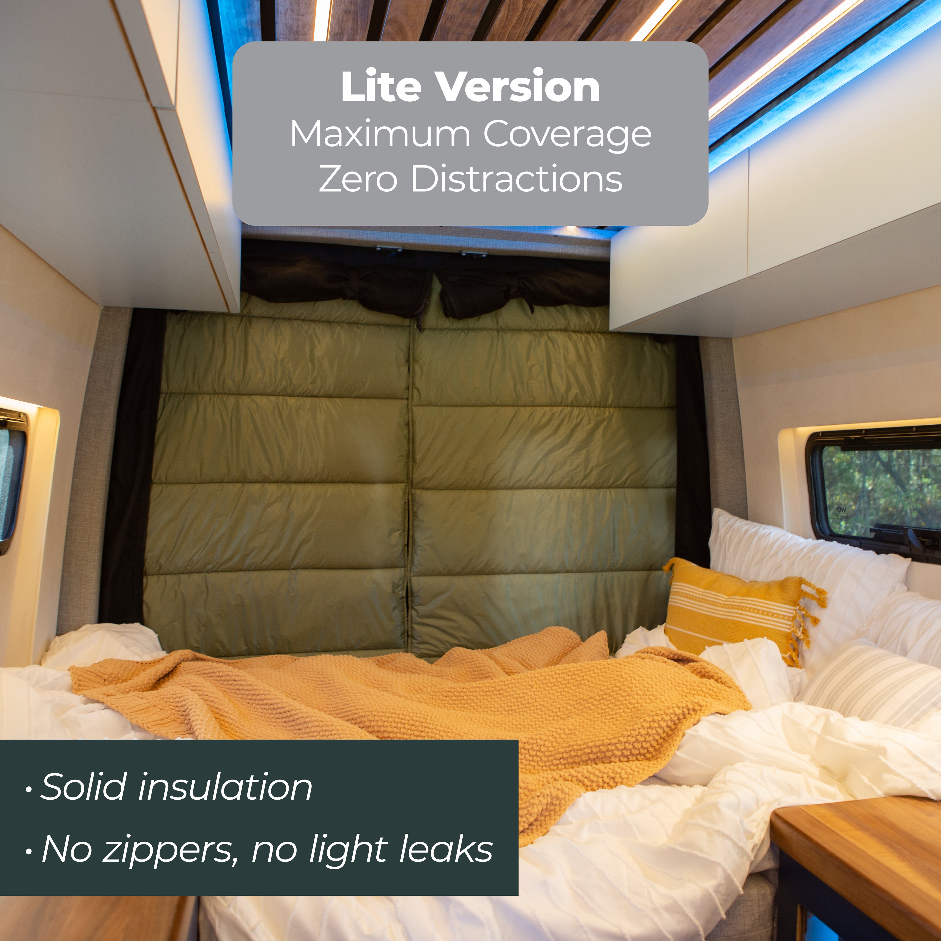 Maxx Cover Lite Edition: Insulated Rear Door Covers for Mercedes Sprinter High Roof VS30 (2019-Current)