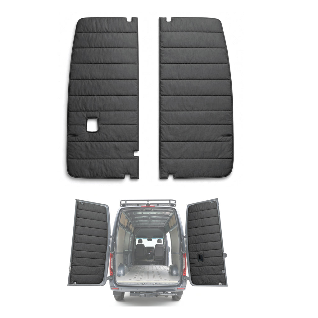 Maxx Cover Lite Edition: Insulated Rear Door Covers for Mercedes Sprinter High Roof VS30 (2019-Current)