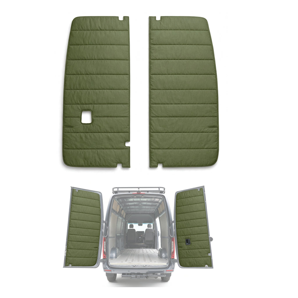 Maxx Cover Lite Edition: Insulated Rear Door Covers for Mercedes Sprinter High Roof VS30 (2019-Current)