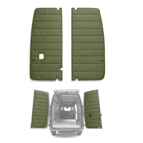 Maxx Cover Lite Edition: Insulated Rear Door Covers for Mercedes Sprinter High Roof VS30 (2019-Current)